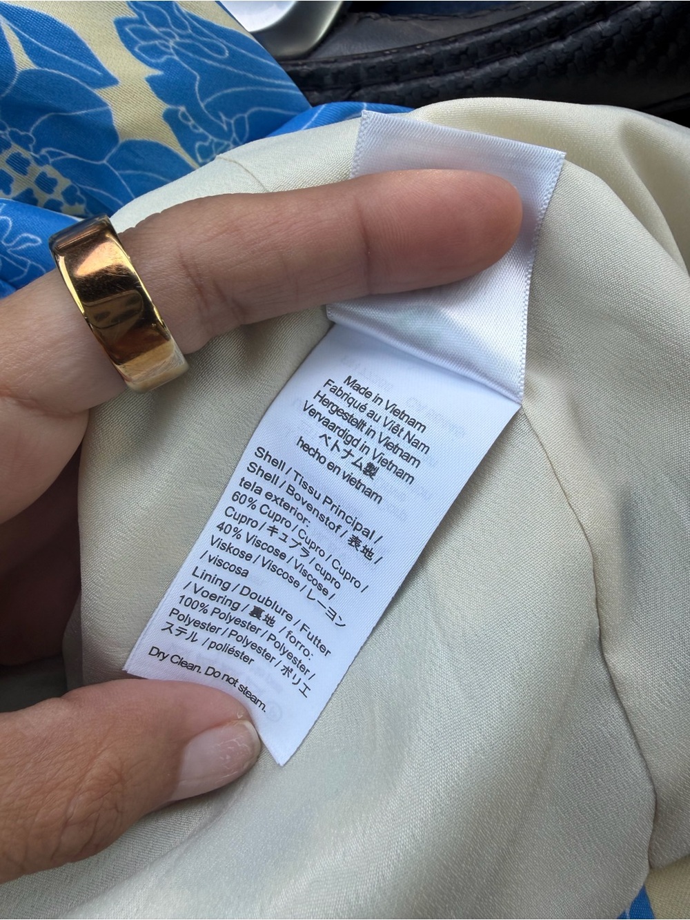 J.Crew Limited Edition Drapey Long Parke Printed Blazer in Cupro Blend 2 - Picture 4 of 4